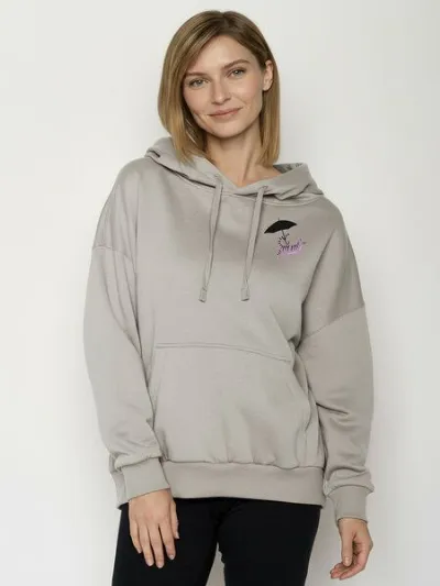 GreenBomb GREENBOMB Cat Walk Mello - Lässiger Hoodie aus Bio-Baumwolle / hochwertiger Print / GOTS / Fair & Vegan