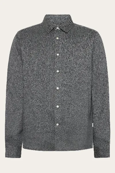 KnowledgeCotton Apparel KnowledgeCotton Apparel Herren vegan Hemd Melange Forrest Night