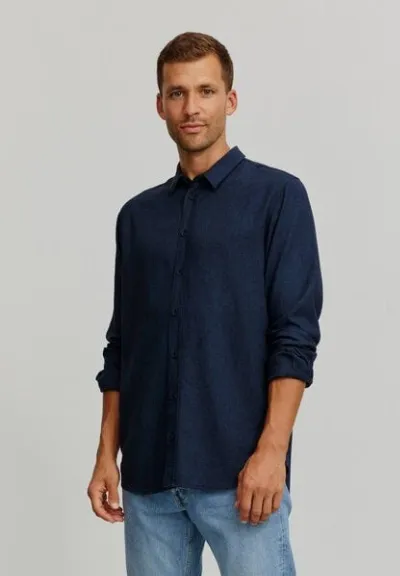 recolution Herren Hemd aus Leinen und LENZING ECOVERO Viskose Mix - NUTMEG - recolution