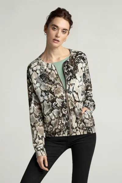 Lovjoi Lovjoi Damen vegan Bluse Jacke Boca Python