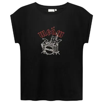 Dedicated DEDICATED - Women's T-Shirt Visby Meow - T-Shirt
