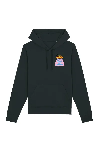 Oat Milk Club Oat Milk Club Damen vegan Hoodie Save Animals Eat Humans Unisex