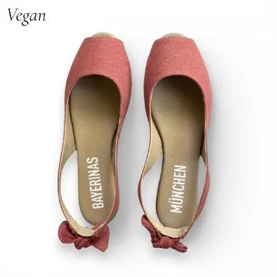 Bayerinas Bayerinas Peeptoe Ballerinas - vegan