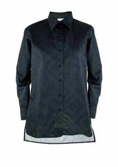 Sophia Schneider-Esleben Sophia Schneider-Esleben Unisex Shirt Lui, QR Black - Hemd aus Bio-Baumwolle