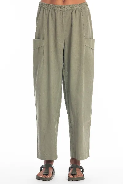 RAVENS VIEW IBIZA RAVENS VIEW IBIZA Damen vegan Hose Bosa Khaki Grün