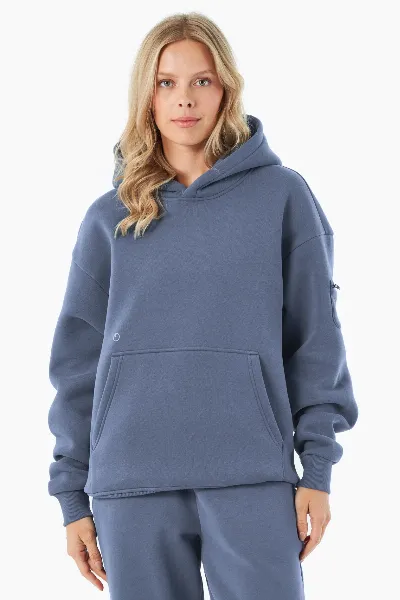 ORGANICATION ORGANICATION Herren vegan Hoodie Harvinn Soft Indigo