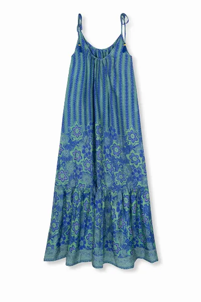 el.résidu el.résidu Damen vegan Kleid Myra Blau