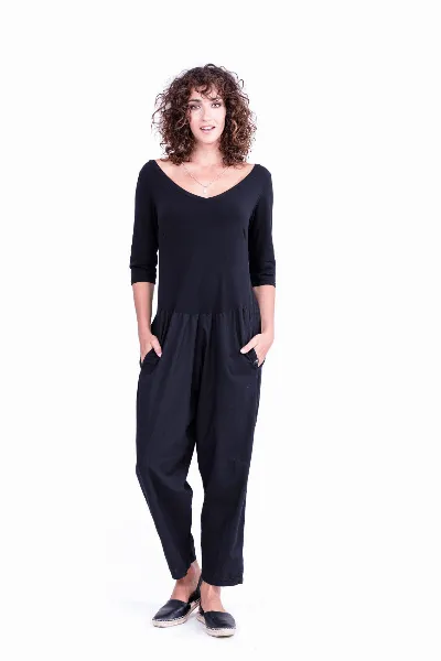 RAVENS VIEW IBIZA RAVENS VIEW IBIZA Damen vegan Jumpsuit Midnight Mono
