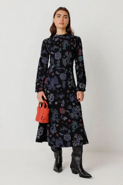 SKFK SKFK Damen vegan Kleid Kamila Mehrfarbig