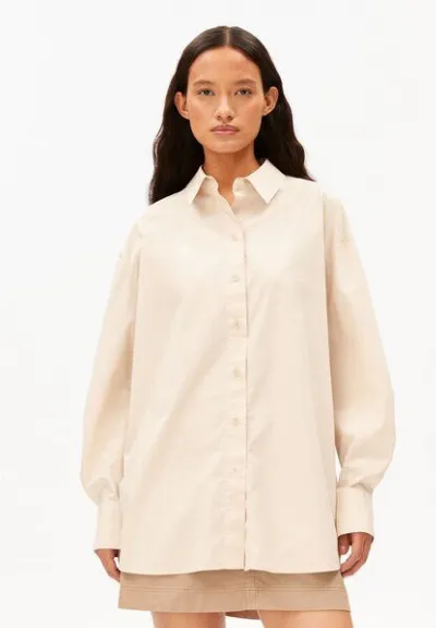 ARMEDANGELS ARMEDANGELS BARREL SLEEVE POPLIN Damen Bluse aus Bio-Baumwolle