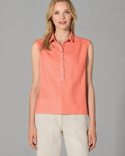 HempAge HempAge Ärmellose Bluse Hanf/Biobaumwolle