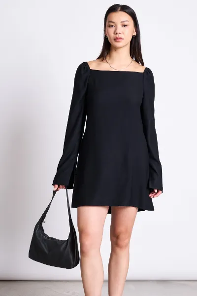 JAN N JUNE JAN 'N JUNE Damen vegan Minikleid Quadratischer Ausschnitt Glad