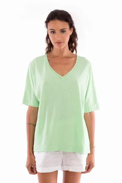 RAVENS VIEW IBIZA RAVENS VIEW IBIZA Damen vegan T-Shirt Luna Mintgrün