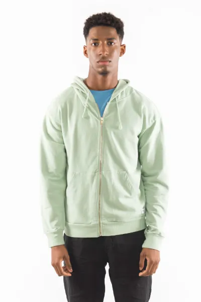 RAVENS VIEW IBIZA RAVENS VIEW IBIZA Herren vegan Hoodie Zip Ibiza Light Aloe Grün