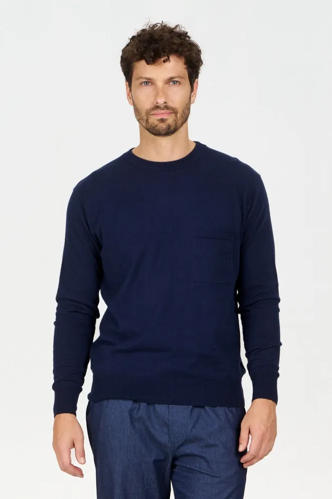 KOMODO KOMODO Herren vegan Pullover Tasche Navy
