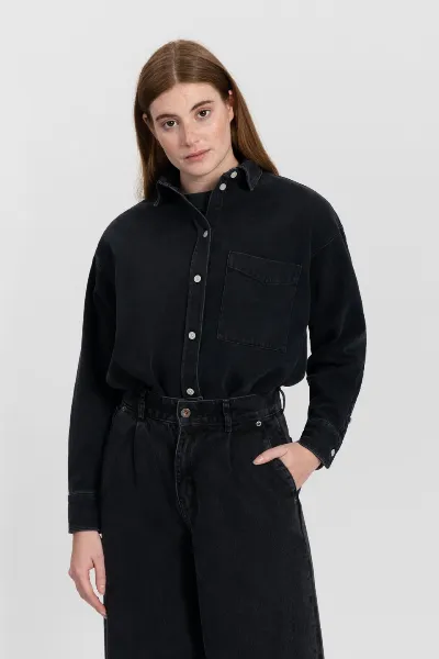 Kuyichi Kuyichi Damen vegan Denim Shirt Selina