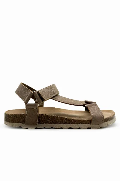 thies thies Herren vegan Sandalen Eco Bio Trek Elefant Grau