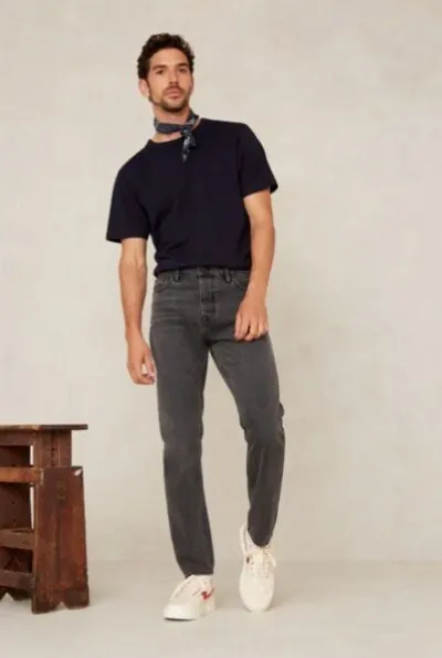 Kings Of Indigo Kings Of Indigo Tappered Jeans - Jerrick Holo Grey Worn