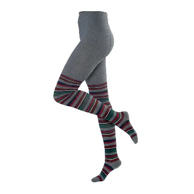 Living Crafts LIVING CRAFTS - Damen Strumpfhose - Gemustert (80% Bio-Baumwolle; 18% Polyamid (recycelt); 2% Elasthan), Nachhaltige Mode, Bio Bekleidung