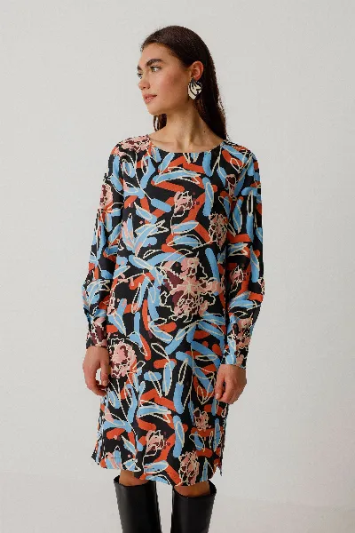 SKFK SKFK Damen vegan Kleid Edurtzeta Mehrfarbig