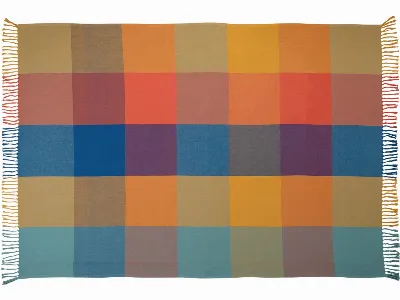 Living Crafts Living Crafts Bio-Wohndecke Picknickdecke ATHEN 160 x 120 cm, Twill-Gewebe, multicolour