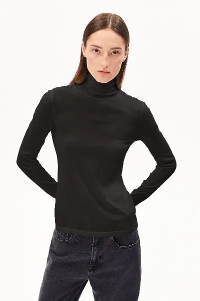 ARMEDANGELS Longsleeve Grazilianaa Soft Schwarz