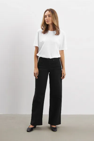 LAURIE LAURIE Damen vegan Jeans Carol Loose Mittellang