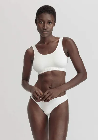 hessnatur hessnatur Damen Bustier Softbund COTTON FEEL aus Bio-Baumwolle - weiß