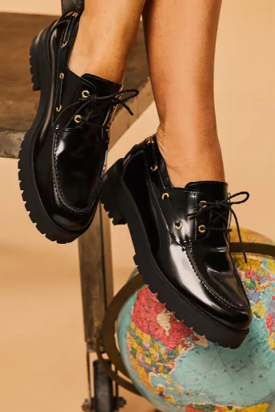 Minuit Sur Terre Minuit Sur Terre Damen vegan Schuhe Glacier Black
