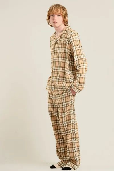 KOMODO KOMODO Herren vegan Pyjama Set Jim Jam Sand