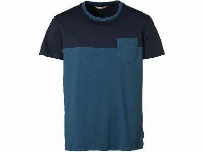 Vaude VAUDE Herren-T-Shirt Nevis III mit Brusttasche, baltic sea uni,