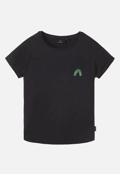 recolution Damen T-Shirt aus Bio-Baumwolle - CAYENNE RAINBOW - recolution