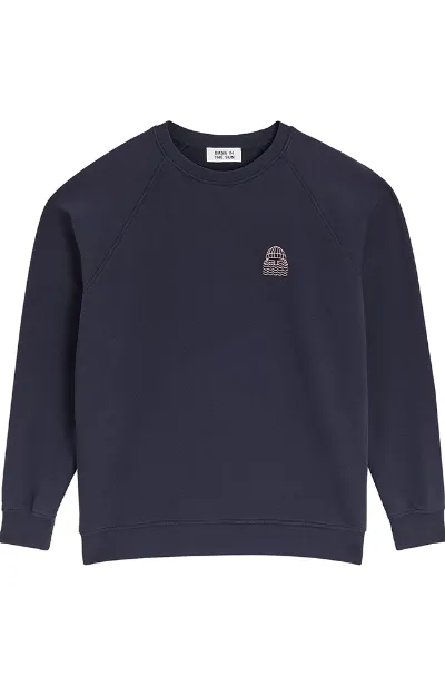 Bask in the Sun Bask in the Sun Herren vegan Sweatshirt Mini To The Sea Mitternacht