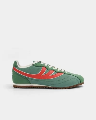 MoEa MoEa Sneakers Rise - Green & Red - Corn