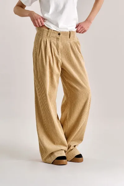 KOMODO KOMODO Damen vegan Hose Lola Cord Croissant