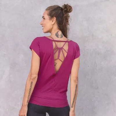 Jaya Jaya SMILLA Tencel - Damen - lockeres Shirt für Yoga und Freizeit aus Tencel-Baumwoll-Mix