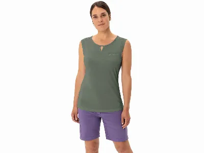 Vaude VAUDE Damen-Top 'Skomer Hiking' mit Ausschnittdetail, agave,