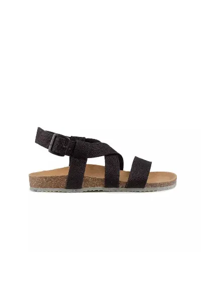 Zouri Zouri Damen vegan Sandalen Sand Dunkel