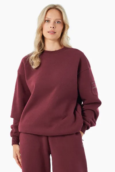 ORGANICATION ORGANICATION Herren vegan Sweatshirt Saylorr Bordeaux