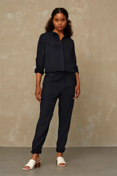 Kings Of Indigo Kings of Indigo Damen vegan Jumpsuit Stephanie Blau/Schwarz