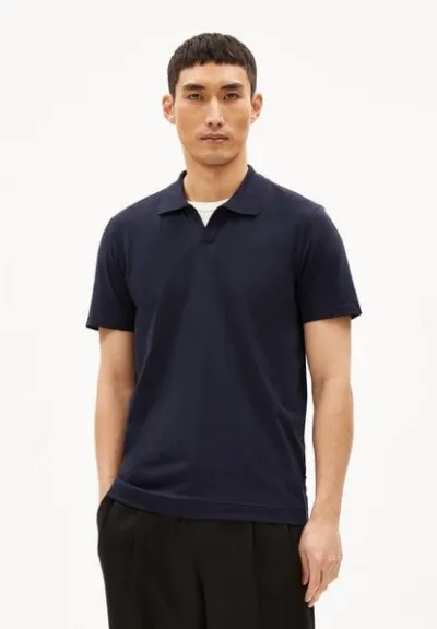 ARMEDANGELS ARMEDANGELS BRAAN PREMIUM - Herren Polo T-Shirt Regular Fit aus Bio-Baumwoll Mix