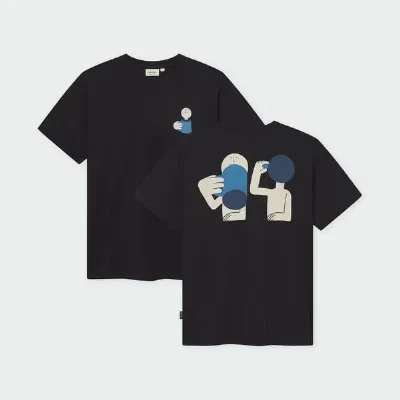 Dedicated DEDICATED T-Shirt Stockholm Smile Cup Herren
