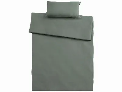  Bettwäsche Single Jersey aus Bio-Baumwolle 40 x 80 cm,/135 x 200 cm, salbei