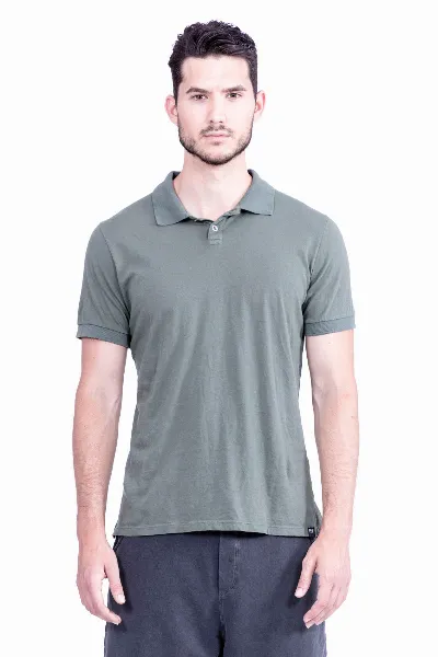 RAVENS VIEW IBIZA RAVENS VIEW IBIZA Herren vegan Polo-T-Shirt Khaki