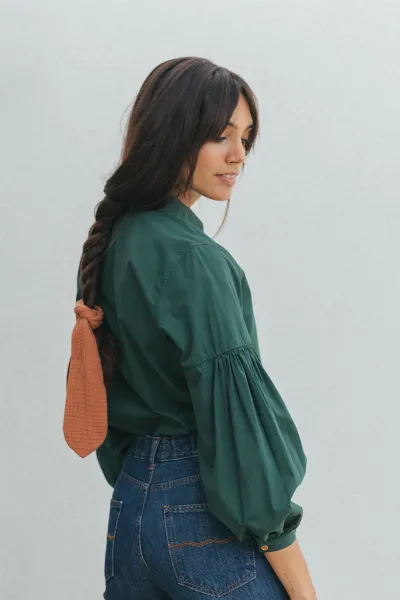 TWOTHIRDS TWOTHIRDS Damen vegan Hemd Bolano Wald