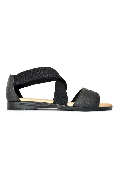 FAIRMA ETHICAL DESIGN FAIRMA ETHICAL DESIGN Damen vegan Sandalen Flora Pinatex Zwart