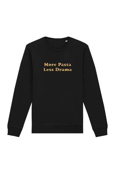 Oat Milk Club Oat Milk Club Damen vegan Sweatshirt More Pasta Less Drama