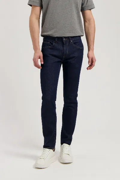 MUD Jeans MUD Jeans Herren vegan Jeans Low Tapered Dunn Strong Blau