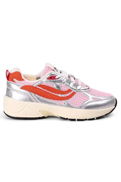 Genesis Genesis Damen vegan Sneaker G-Eco 99 Multi Silber/Orange/Rosa