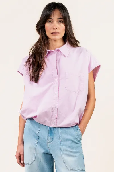 Kuyichi Kuyichi Damen vegan Bluse Dilek Hellrosa